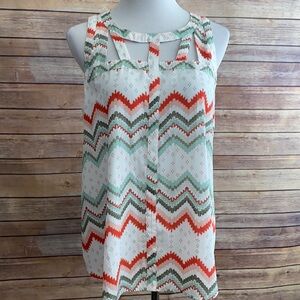 Candie's Multicolor Chevron Blouse